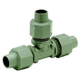 PEX Compression Tee, 3/8 x 3/8 x 1/4-In. Copper Tube