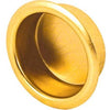 Bi-Pass Door Finger Pull, Brass Finish