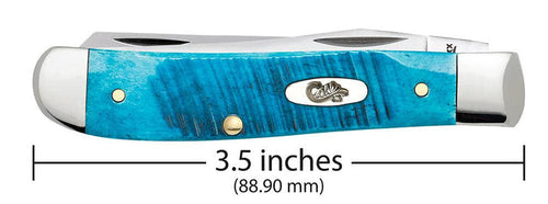 Case Sawcut Jig Caribbean Blue Bone Mini Trapper