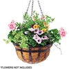 Hanging Basket Planter, Black, 14-In.