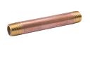 B & K Industries 1/4 Diameter Nipples Schedule 40 Red Brass 1/4 x 3