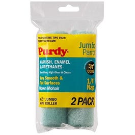 Jumbo Mini Roller Cover, Parrot, 4-1/2 x 1/4-In., 2-Pk.