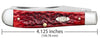 Case Peach Seed Jig Dark Red Bone CS Trapper