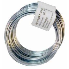 Galvanized Wire, 3.5-In. Dia., 20-Ga., 50-Ft. Coil