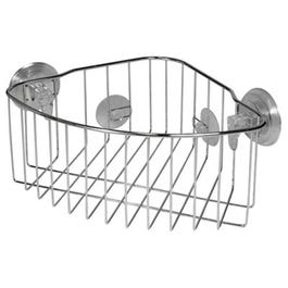 Reo Power Lock Corner Basket, Stainless Steel, Suction-Cup