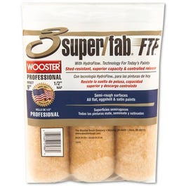 Paint Roller Cover, 3-Pack, Super Fab, Shed Resistant, 9-In. x .5-In.