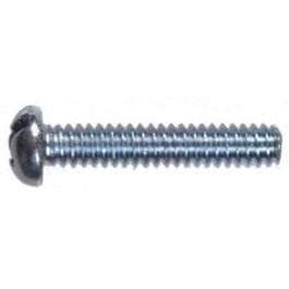 Machine Screws, Combo Round Head, Zinc-Plated, 8-32 x 1-3/4-In., 100-Pk.