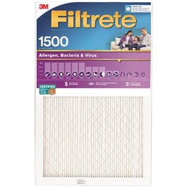 Pleated Furnace Filter, Ultra Allergen Reduction, 3-Month, Purple, 16x24x1-In.