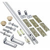 Folding Door Hardware Set, White, 60-In.