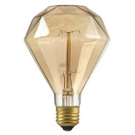 Designer Diamante Amber Bulb, Incandescent, 40-Watts