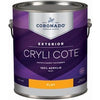 Cryli-Cote Exterior Acrylic House Paint, Flat, Tintable White, Gallon