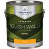 Tough Walls Interior Latex Paint & Primer In One, Flat, Tintable White, Gallon