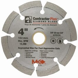 Circular Saw Blade, Contractor Plus Dry/Wet, 4-In.