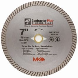 Circular Saw Blade, Turbo Rim Dry/Wet, 7-In.