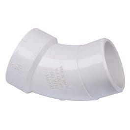 PVC DWV Sanitary Street Elbow, 45-Degree, Schedule 40, 1.5-In.