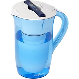 Water Filtration Pitcher, Blue & White, 10-Cup