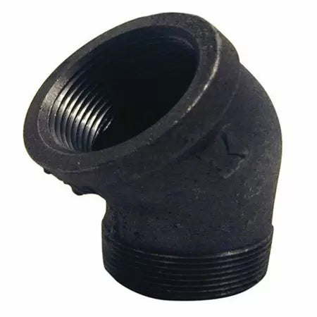 B & K Industries Black 45° Street Elbow 150# Malleable Iron Threaded Fittings 3/4