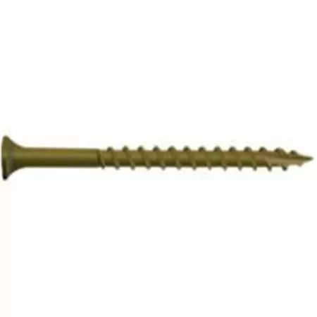 National Nail Bugle Head Deck Screw, 3-1/2 X #10, Tan, 250CT