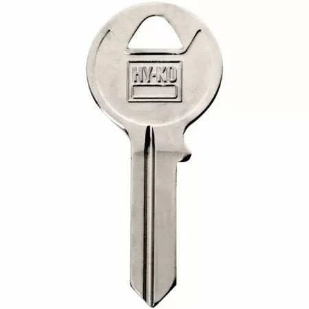 Hy-Ko AMH1 Key Blank 2.02 in L x 0.892 in W Brass Nickel Plated