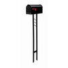 Mailbox To Go, All-In-One Mailbox & Post, Black