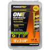 Power Pro One Screws, Flat Head, Bronze Epoxy Coated, #10 x 2-1/4-In., 86-Pk.