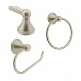 Preston Bathroom Set, Brushed Nickel, 3-Pc.