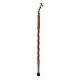 Walking Stick, Hame Top, Brown Twisted Oak, 37-In.