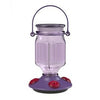 Glass Hummingbird Feeder, Lavender