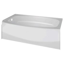 Classic 400 Curved Bathtub, Left Drain, Bright White, 60 x 30-In.