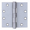 Hinge With Removable Pin, Square Corner, Satin Stainless Steel, 4.5 x 4.5-In.