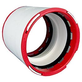 Schedule 40 DWV PVC Pipe Fitting, Hub Coupling, 3 x 3-In.