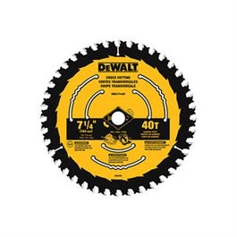 Circular Saw Blade, 40T, 7-1/4-In.