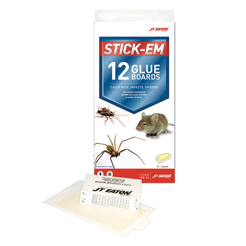 JT Eaton Stick-Em® Glue Boards (12) Small