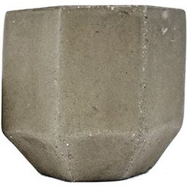 Planter, Hexagon, Fiber Cement, 5.5 x 5-In.