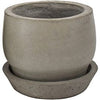 Planter With Tray, Fiber Cement, 4.8 x 4-In.