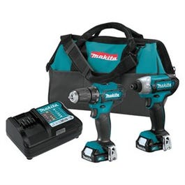 12-Volt Max CXT Cordless Drill/Driver + Impact Driver Combo Kit, 3/8-In., 2 Lithium-Ion Batteries