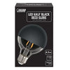 LED Globe Light Bulb, G25, Black Top, 4.5-Watts