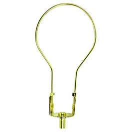 Lamp Shade Adapter, Clip-On, Brass Finish