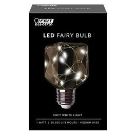 LED Fairy Globe Light, Square, White, 1-Watts