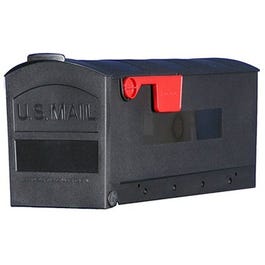 Patriot Post Mailbox, Black, Small, 20.25 x 8.25 x 9.5-In.