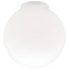 Gloss White Ball Globe, 8-In.