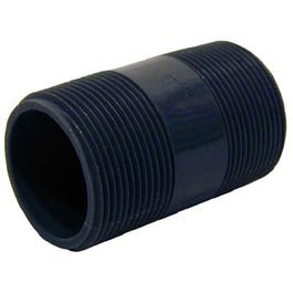 PVC Nipple, Schedule 80, 1 x 10-In.