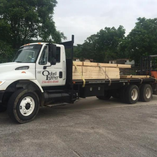 Oxford Lumber delivery vehicles