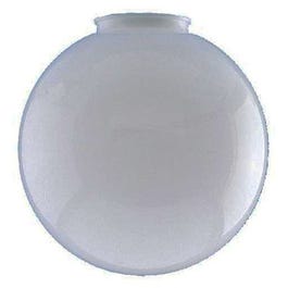 White Polycarbonate Globe, 6-In.