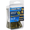 Hillman Power Pro Premium Exterior Wood Screws #9 X 3 - 50 Pc