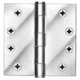 3-Pk., 4.5 x 4.5-In. Stainless Steel Plain Bearing Door Hinges