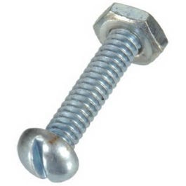 Machine Screws, Combo Round Head, Zinc-Plated, 8-32 x 3/4-In., 10-Pk.