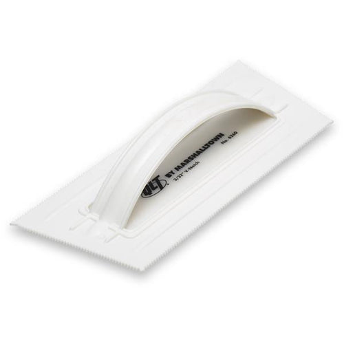 Marshalltown Series White Plastic V-Notched Trowel 9-1/2 L x 4-1/4 W in.