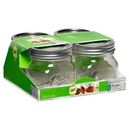 Elite Platinum Wide-Mouth Jars, 16-oz., 4-Pk.