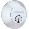 Deadbolt Lock, Single Cylinder, Satin Chrome